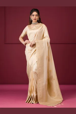 Koskii Woven Design Zari Saree