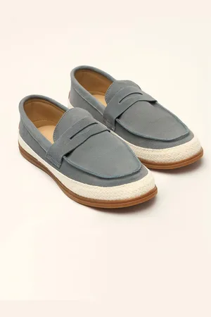 The Bear House Men Round Toe Suede Loafers