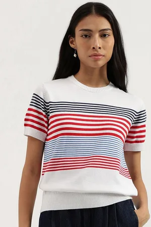 Benetton Striped Cotton Top