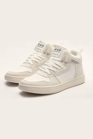 The Bear House Men Lace-Up Round Toe Casual Sneakers