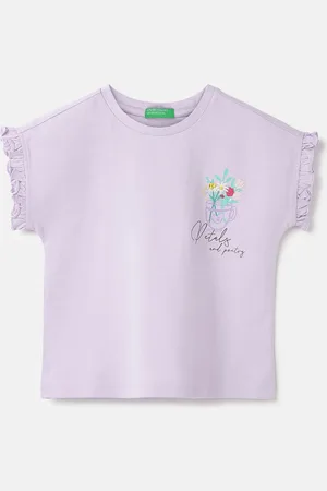 Benetton Print Cotton Top