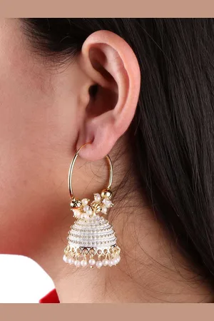Keviv Gold-Plated Contemporary Jhumkas