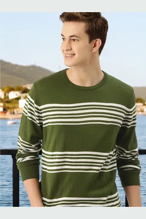 Mast & Harbour Men Striped Pullover