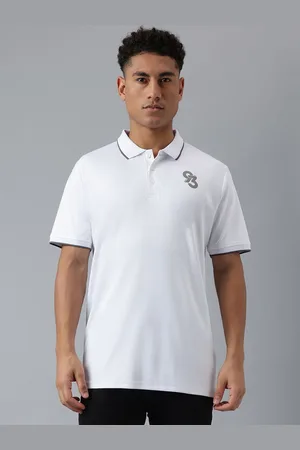 Richlook Men Solid Polo Collar Cotton T-shirt