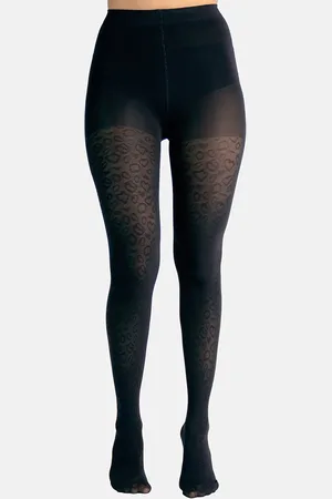 Theater Women Black Solid Stockings