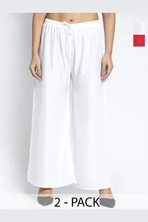 GRACIT Women Pack Of 2 Flared Ethnic Solid Slip-On Palazzos