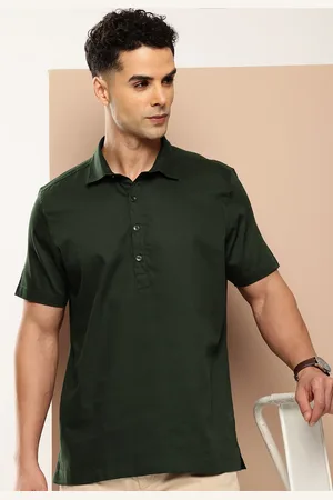 Invictus Men Solid Pure Cotton Slim Fit Casual Shirt