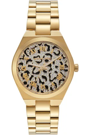 Michael Kors Women Lennox Embellished Dial & Stainless Steel Straps Analogue Watch MK7500I