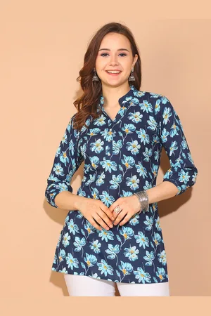 Rajnandini Mandarin Collar Printed Tunic