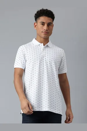 Richlook Men Conversational Printed Polo Collar Cotton T-shirt