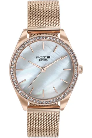 Sonata Women Dial & Bracelet Style Straps Analogue Watch SP80078WM01WF