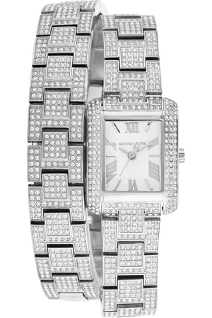 Michael Kors Women Emery Dial & Stainless Steel Straps Analogue Watch MK4836I