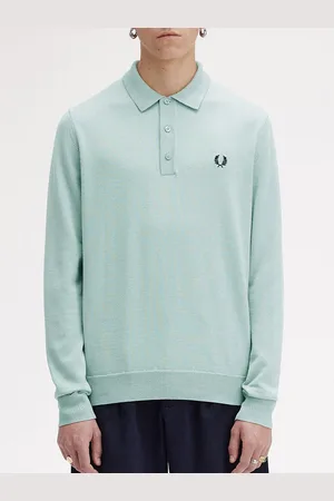 Fred Perry Men Solid Polo Collar Cotton Slim Fit T-shirt