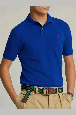 Ralph Lauren Men Pure Cotton Slim Fit Polo T-Shirt