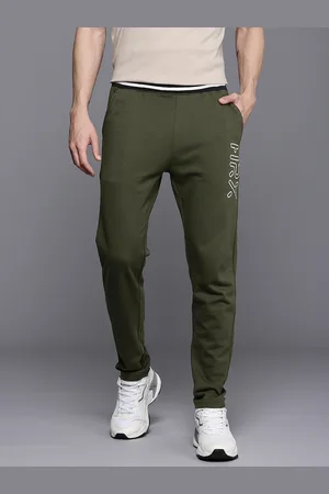 HRX Men Lifestyle Brand Logo Printed Terry Track Pants