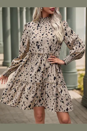 LULU & SKY Women Animal Printed Fit & Flare Above Knee Dress