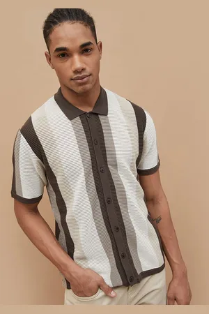 Lifestyle Men Cotton Opaque Striped Casual Shirt