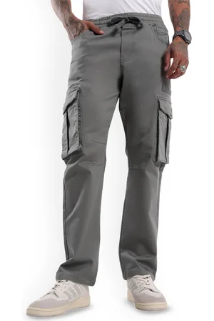 WROGN Men Straight Fit Cargo Trousers