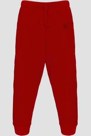 KiddoPanti Kids Solid Mid Rise Regular Fit Joggers