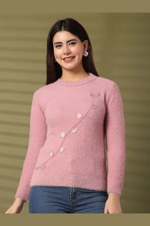 Clora Creation Women Embellished Woollen Pullover