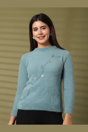 Clora Creation Women Embellished Woollen Pullover