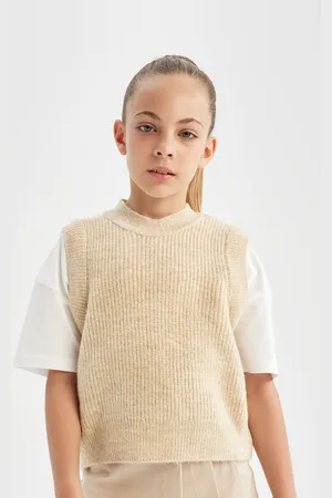 DeFacto Girls Striped Sweater Vest