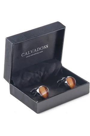 Calvadoss Men Geometric Cufflink