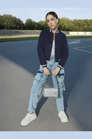 Mast & Harbour Women Solid Varsity Jacket