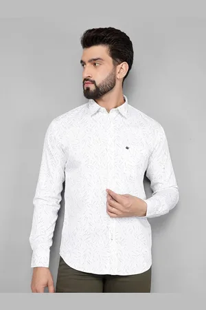 Cobb Men Slim Fit Floral Opaque Printed Casual Shirt