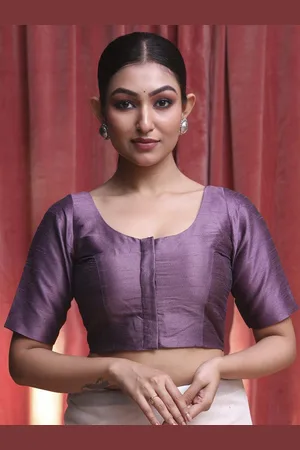 Indethnic Women U-Neck Saree Blouse