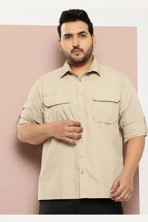 Sztori Men Plus Size Pure Cotton Casual Shirt