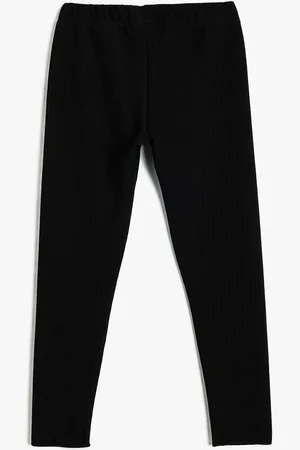 Koton Girls Solid Ankle Length Leggings
