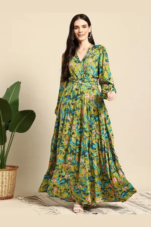Mast & Harbour Cut-Out Floral Print Maxi Dress