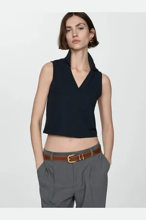 MANGO Polo Collar T-shirt