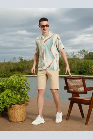 Mast & Harbour Short Sleeves Printed Casual Shirt
