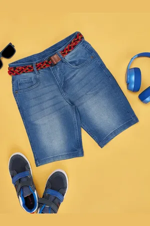 Pantaloons Boys Washed Denim Shorts