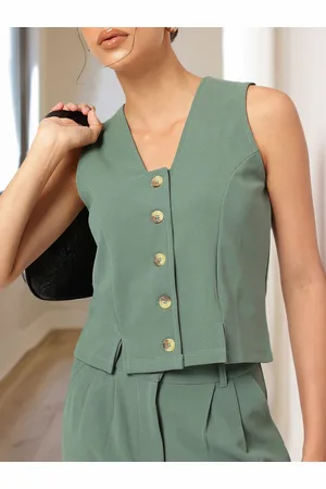 DressBerry 9 To 5 Edit Panelled Waistcoat