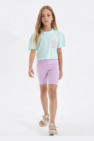 DeFacto Girls Mid-Rise Above Knee Shorts