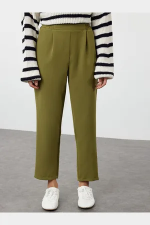 Trendyol Women Solid Casual Chinos Trousers