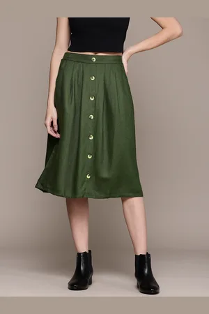 Roadster The Lifestyle Co. Button-Down Flared Skirt