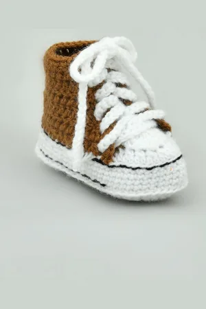 FUNKRAFTS Unisex Kids Pure Wool Lace Up Booties