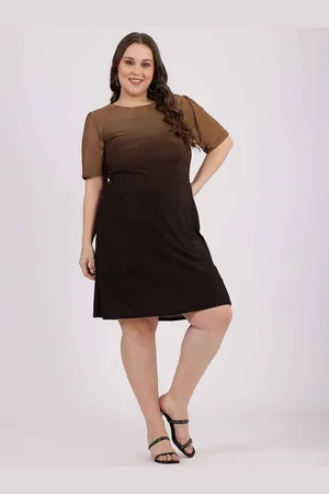 Curvy Lane Women Self Design Plus Size A-Line Dress