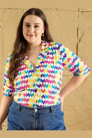 Berrylush Women Geometric Printed Casual Shirt