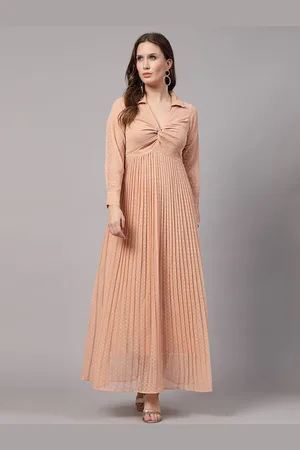 Aayu Georgette Fit & Flare Maxi Dress