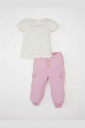 DeFacto Girls Printed T-shirt With Joggers