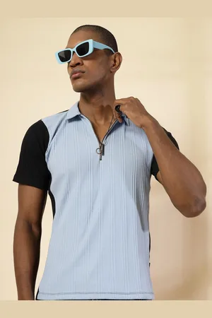 Rigo Men Colourblocked Polo Collar T-shirt