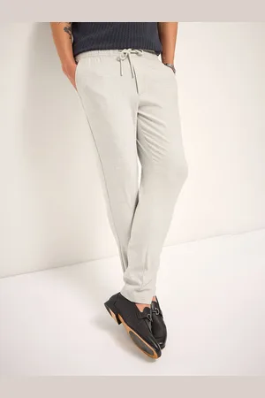 The Bear House Men Solid 4 Way Stretch Slim Fit Trousers