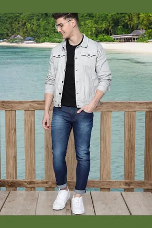 Mast & Harbour Men Blue Denim Jacket