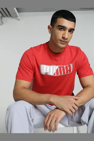 PUMA Men Graphics Logo Printed Regular Fit Tshirts