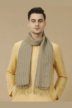 Linen Club Unisex Striped Stole